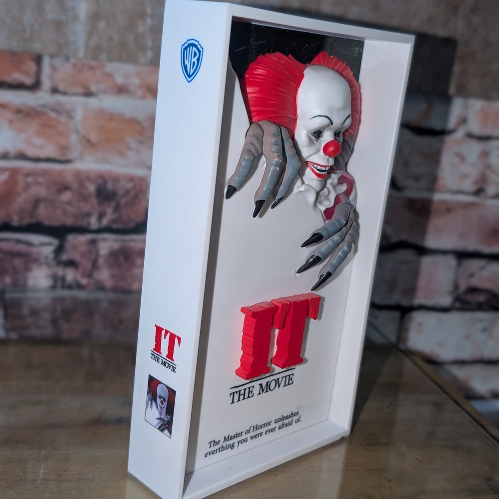 Warner Bros. IT The Movie Mixed Media Art - Red, White, Gray